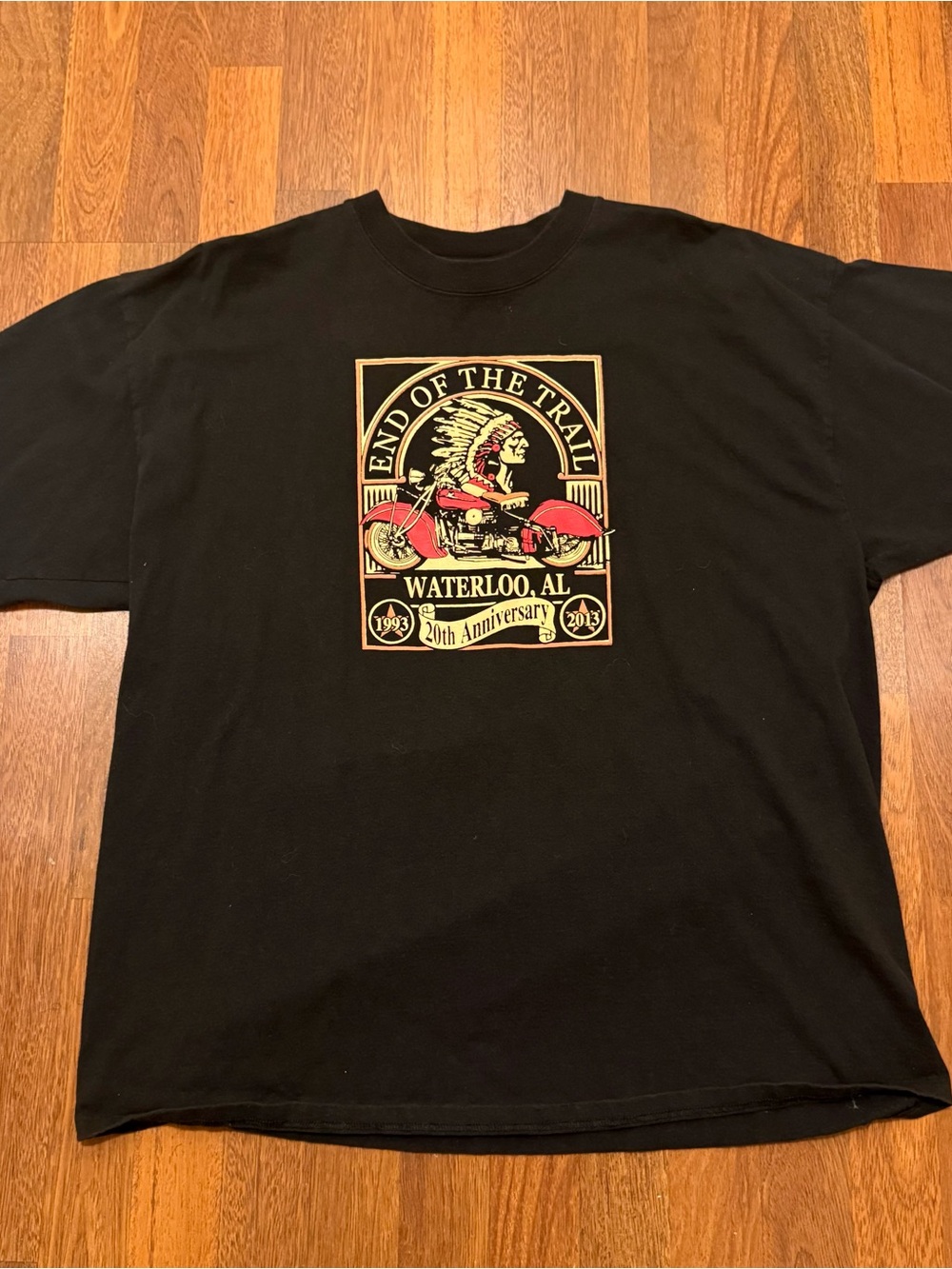 End of the Trail Waterloo AL 20th Anniversary biker tee